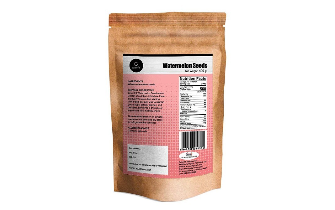 Grow Fit Watermelon Seeds    Pack  400 grams